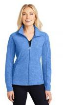 Port Authority® Ladies Heather Microfleece Full-Zip Jacket